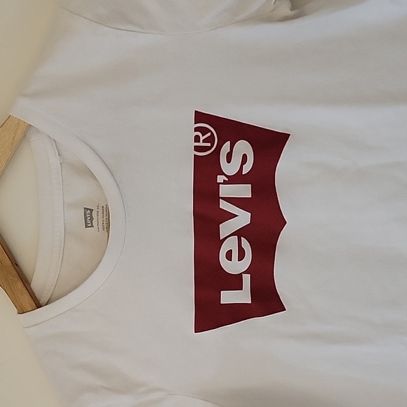 LEVI'S WHITE T-SHIRT LOGO PERFECT SMALL - Picture 2 of 7
